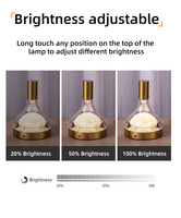 Lampe de bureau LED moderne en métal écologique, éclairage intérieur simple, lampe de nuit intelligente pour la maison, chambre à coucher, chevet, bureaux, sans fil, sur batterie