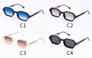 Finewell 3503 đã sẵn sàng để tàu hợp thời trang cổ điển UV400 Shades tùy chỉnh chất lượng cao PC + CP vuông khung Kính mát nam nữ 2025 - Product Image 6