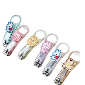 Coupe-ongles de dessin animé pour enfants, ouverture à mâchoires larges, outil de manucure portable, couleur aléatoire - Product Image 2
