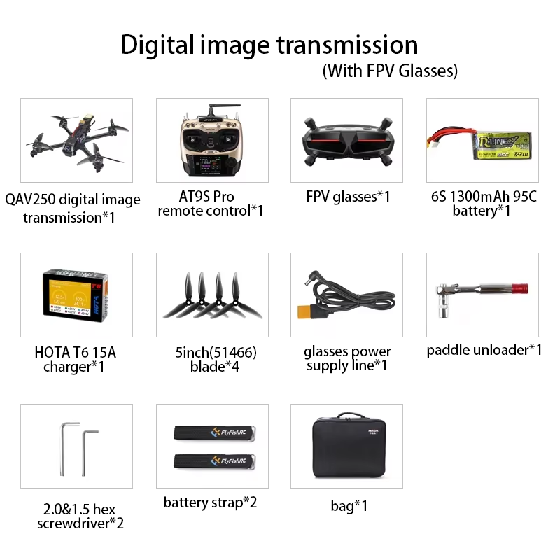 Version complète de lunettes avec transmission d'image HD numérique, paquet 8.