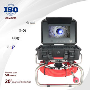 Caméra d'inspection de canalisation portable, industrielle, durable, étanche, auto-nivelante, 7 mm, 15 m, 512 Hz avec localisateur - Product Image 1