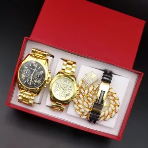YuSa466 New Couple Uhren Set Mode Edelstahl wasserdichte Leucht uhr Hochwertige Quarzuhr Armband Geschenk box