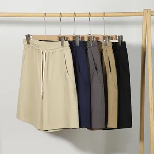 MTR3436厂家批发定制高品质3XL 260克纯色休闲汗衫短裤男士短裤