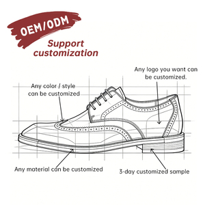 Zapatos Oxford Formales de Negocios para Hombre, con Cordones, Punta en Pico, Cómodos, Brillantes, Estilo Británico de Alta Gama, con Grabados, para Bodas de Otoño, Personalizados OEM - Product Image 3