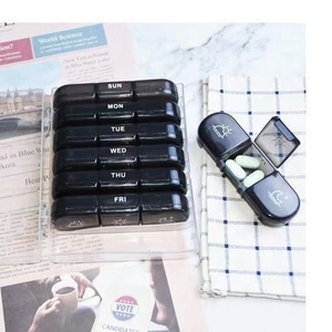 Boîte à pilules hebdomadaire portable en gros à 21 compartiments, organiseur personnalisé pour 7 jours, étui de voyage pour vitamines et médicaments, rangement en plastique 3 - Product Image 6