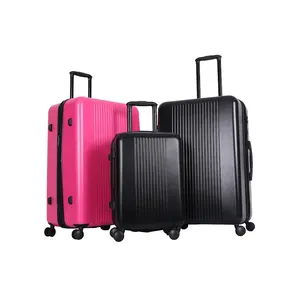 공장 도매 인기있는 디자인 트롤리 수하물 100% PC 150D 여행 가방 아이 luggage8 휠 valise 가방