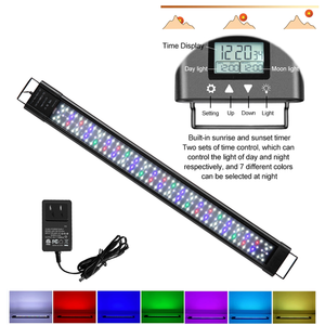 90cm 48W IP68 LED Aquariumverlichting WRGB Timer Plantengroei Verlichting Uitbreidbaar Programmeerbare Visbaklamp - Product Image 2