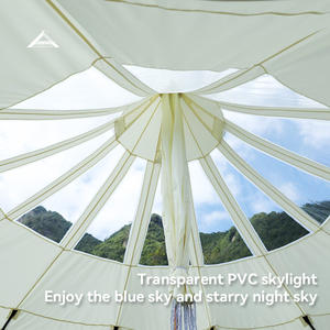 Luxe Waterdichte Tentserie: Thuiscamping Canvas Mongoolse Tas Waterdruppel Sterrenhemel Lotustent, Luxe Buitenkamperen - Product Image 5