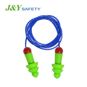 سدادات أذن من السيليكون قابلة لإعادة الاستخدام للنوم, سدادات أذن عازلة للصوت مزودة بحبل - Product Image 3