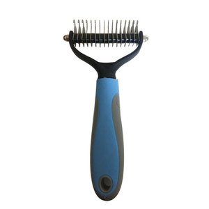 Pet Detangling Comb Double Sided Hair Removal Tool For Dog Multifunctional Plastic Fur Care Grooming Brush - Product Image 5