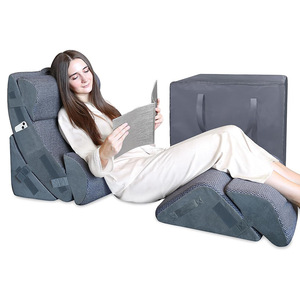 Du Babo U Shape Memory Foam Backrest Pillow Ergonomic Lumbar Support For Reading And <b>Bed</b> Rest - Product Image 1