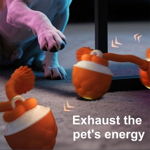 Şarj edilebilir interaktif hareket aktive Speedy kuyruk eğlence değiştirilebilir kuyruk kedi oyuncak ile otomatik kedi topu oyuncak - Product Image 5