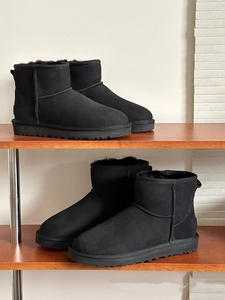 Botas de <span class=keywords><strong>Invierno</strong></span> Cálidas para <span class=keywords><strong>Mujer</strong></span>, Estilo Clásico, de Piel de Oveja, Transpirables, con Punta Redonda, Suela Plana, <span class=keywords><strong>Botines</strong></span>, Botas de Nieve Gruesas - Product Image 5