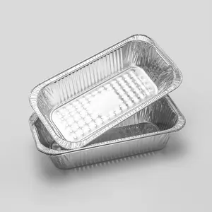 Food Grade Disposable Full/half Size Aluminum Foil Baking Pans Shallow Medium Deep Food Barbecue Tray Container With Lid