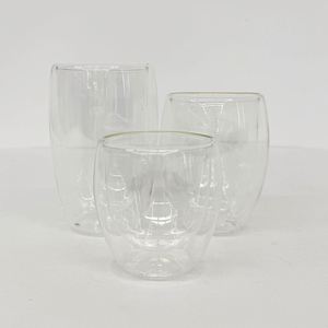 Pre-drilled 8oz 12oz 15oz Double Walled Insulated Snow Globe Stemless Red White Wine Glass Tumbler Coffee <b>Cup</b> - Product Image 2