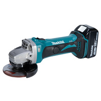 Meuleuse d'angle sans fil Makita DGA402SFJ 18V, batterie lithium, portable, pour polissage et découpe, usage industriel