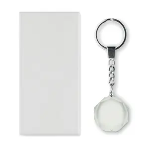 Portachiavi in vetro ROUNDWARD gadget personalizzati - Product Image 4