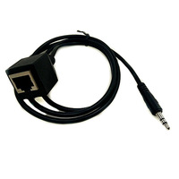 Audio 3,5mm Stecker auf RJ45 Buchse Touchscreen-Steuerkabel für KTV Karaoke-Maschine Datenübertragungsadapterkabel