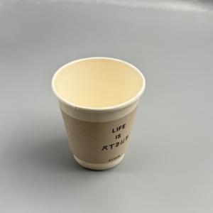 แก้วกาแฟกระดาษรีไซเคิลได้ หลายขนาด รับผลิตตามแบบ (OEM) พร้อมโลโก้ สำหรับร้านกาแฟ ใช้สำหรับเครื่องดื่มชาและกาแฟร้อน - Product Image 3