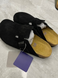 <span class=keywords><strong>Zuecos</strong></span> Casuales Negros de Punta Redonda, Estilo <span class=keywords><strong>Boston</strong></span>, para Todas las Temporadas - Product Image 1