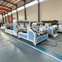 Nueva Máquina Plegadora y Encoladora de Fondo Automática de Alta Velocidad Oray para Embalaje de Cajas de Cartón Corrugado