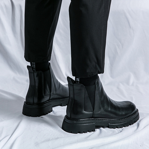 הסיטונאי גברים פו עור בריטי נעלי פנאי שחורות סביב הבובות הבובות הבובות הבובות הבובות - Product Image 3