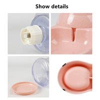 Fontaine à eau jetable en plastique de 3,8 L pour animaux de compagnie, distributeur automatique d'eau et de nourriture pour animaux, bol d'eau pour chat et chien