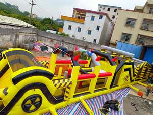 Curso <span class=keywords><strong>de</strong></span> obstáculos inflable flotante certificado CE campo <span class=keywords><strong>de</strong></span> entrenamiento al aire libre para niños y carrera <span class=keywords><strong>de</strong></span> obstáculos con un castillo inflable - Product Image 3