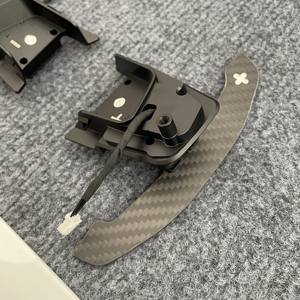 Pour VW GOLF R palettes de changement de volant magnétiques en Fiber de carbone véritable remplacement palette de changement de vitesse étendue ramasse le changement de vitesse haut/bas - Product Image 4