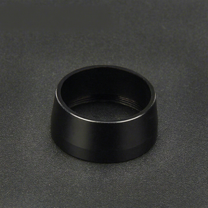 La39 Black Aluminum Ring <b>Button</b> Accessory Metal Round Milling Machine Cnc Lathe Non Standard Machining - Product Image 1