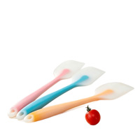 Spatule en silicone, outil de pâtisserie, lisseur de crème, racloir à beurre pour gâteaux, ustensile de cuisine tout-en-un pour la préparation de desserts, grandes et petites tailles