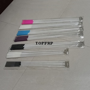 High Quality Fiberglass Wand Streamers <b>Pole</b> Gymnastics <b>Dance</b> Ribbon Stick - Product Image 6