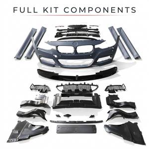 Kit paraurti anteriore M SPORT M-Pack M3C modificato per <span class=keywords><strong>BMW</strong></span> F30 F31 <span class=keywords><strong>Serie</strong></span> 3 2012-2018 <span class=keywords><strong>2019</strong></span> aggiornamento kit griglia paraurti M-TECH - Product Image 4