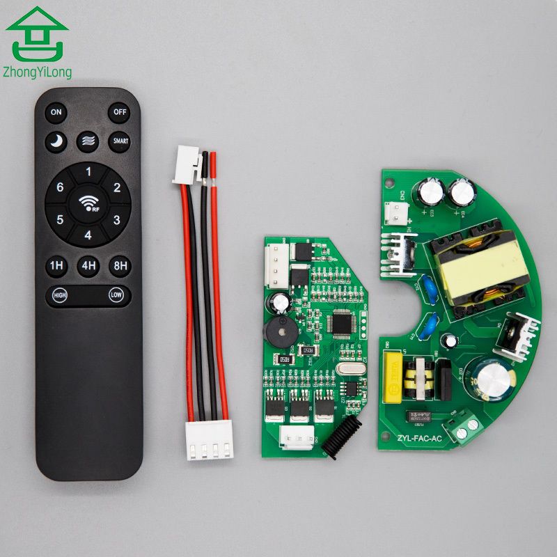 Контроллер потолочного вентилятора печатной платы 45 Вт AC DC Kit Двойной источник питания инфракрасный пульт дистанционного управления BLDC бесщеточный двигатель