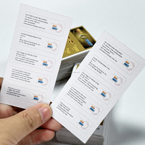 Chất lượng cao tùy chỉnh hai mặt thẻ cào và kéo Tab cờ Bạc Xổ Số vé in trên các tông in kỹ thuật số - Product Image 5