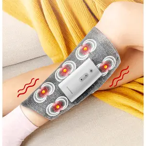 Wireless Electric Hot Compress Vibration Airbag Calf Massage Belt Air Compression Leg Massager With Heat