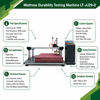 Testeur de pression multifonctionnel Lituo pour lit, avec mesure intégrée de la fatigue et dispositif de mesure de hauteur, testeur de durabilité à la charge des bords de matelas