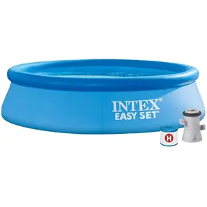 卸売INTEX 28142 13FT X 33INイージーセットインフレータブル地上家庭用プールフィルターポンプ付き