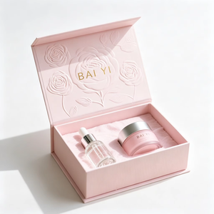 Cajas Rígidas de Terciopelo de Lujo para Esmalte de Uñas, Perfume, Aceite Esencial, Suero - Materiales Reciclados, Papel Cosmético Ecológico con Relieve - Product Image 1