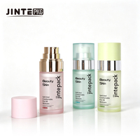 Flacon de lotion en plastique écologique remplaçable de 30 ml et 50 ml, flacon de voyage pour maquillage, pompe sans air