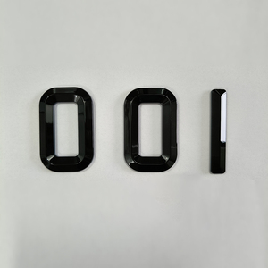 Etiquetas Adhesivas para Matrícula de Coche con Dígitos Negros en Relieve 3D de 79 mm, Estándar Británico, Letras Biseladas, Placas de Matrícula de ABS con Fuente Legalizada para Carretera - Product Image 4