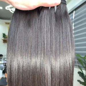 Extensions de cheveux humains vietnamiens vierges Remy Lace Weaving Nature Unprocessed Mirror Bone Straight - Product Image 1