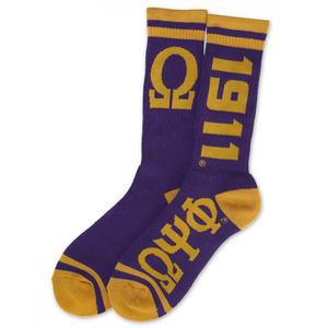 MOQ Rendah 50 pasang Bisa Custom Kaos Kaki Wanita Yunani Biru Putih Bergaris ZOB Zeta Phi Beta Simbol Perkumpulan Wanita LOGO Huruf 1920 Kaos Kaki - Product Image 5