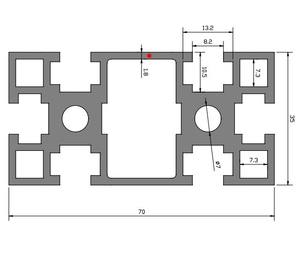 Profilé en aluminium industriel en stock, vente en gros, profilé en aluminium 3570GB, profilé de ligne d'assemblage 35*70 - Product Image 3