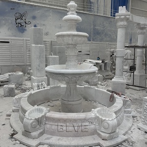 <span class=keywords><strong>Fontaine</strong></span> d'eau <span class=keywords><strong>en</strong></span> marbre blanc avec lions, décoration de jardin, <span class=keywords><strong>fontaine</strong></span> extérieure moderne de grande taille, personnalisée BLVE - Product Image 2