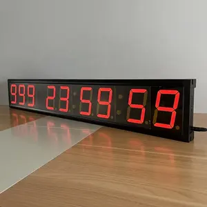 Relógio de parede led programável digital, 4 polegadas, 9 dígitos, grande evento, 999 dias, temporizador de contagem regressiva