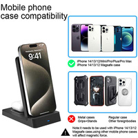 Stasiun Pengisi Daya Magnetik Nirkabel 2in1 untuk iPhone dan Earphone, Hadiah 2026