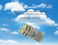 Pompe à air électrique à diaphragme de précision Kamoer KVP04 12V 24V Mini, pompe à vide avec faible débit 1,1 L/min et faible bruit