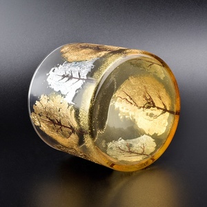 หรูหราฤดูใบไม้ร่วง <span class=keywords><strong>Golden</strong></span> Leaves เทียนแก้ว <span class=keywords><strong>Jars</strong></span>