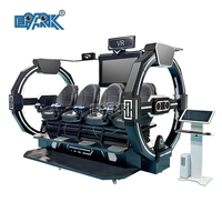 Chaise interactive de réalité virtuelle EPARK, cinéma 9D VR, 4 sièges, cinéma dynamique 9D, prix